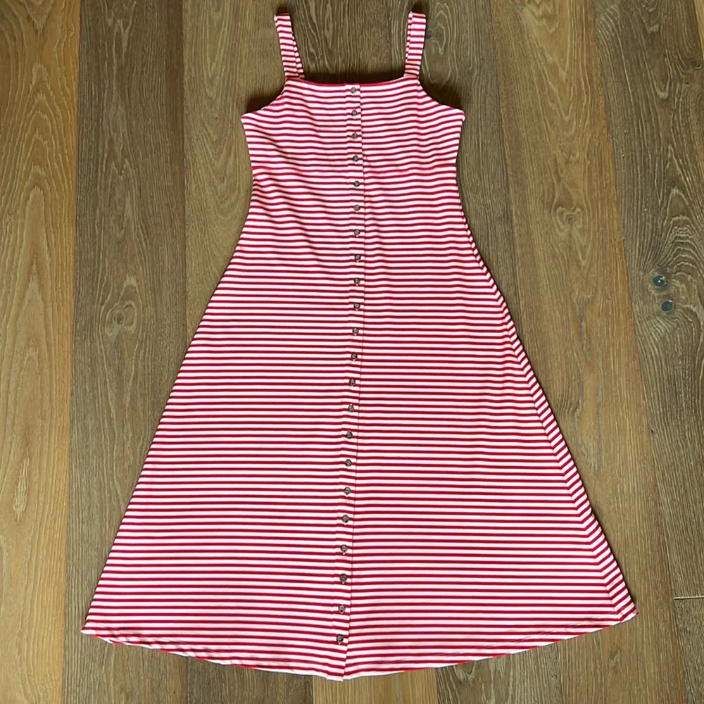 Cremieux Striped Tank Midi Dress - Picture 1 of 11